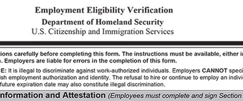Immigration – I-9 Compliance & Auditing